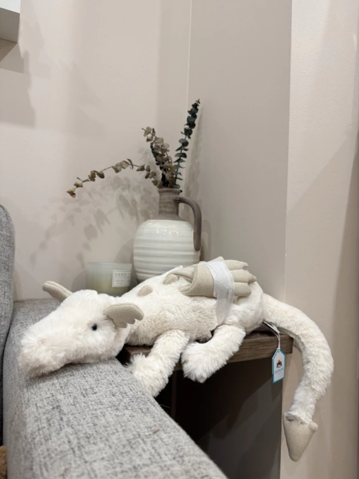全新Jellycat正品|白色夢幻雪龍 / 白色雪龍 🤍 50公分 Snow Dragon
