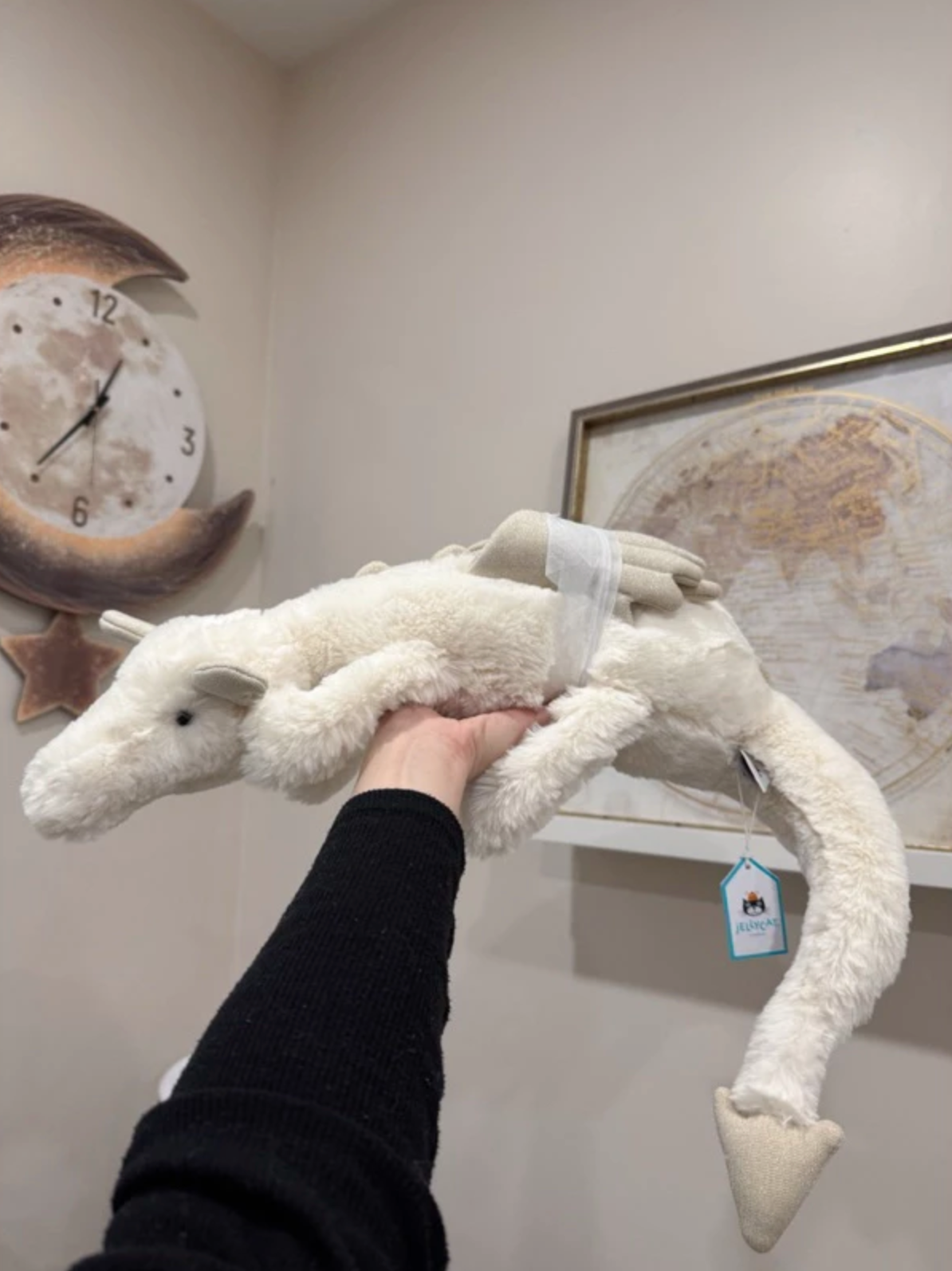 全新Jellycat正品|白色夢幻雪龍 / 白色雪龍 🤍 50公分 Snow Dragon