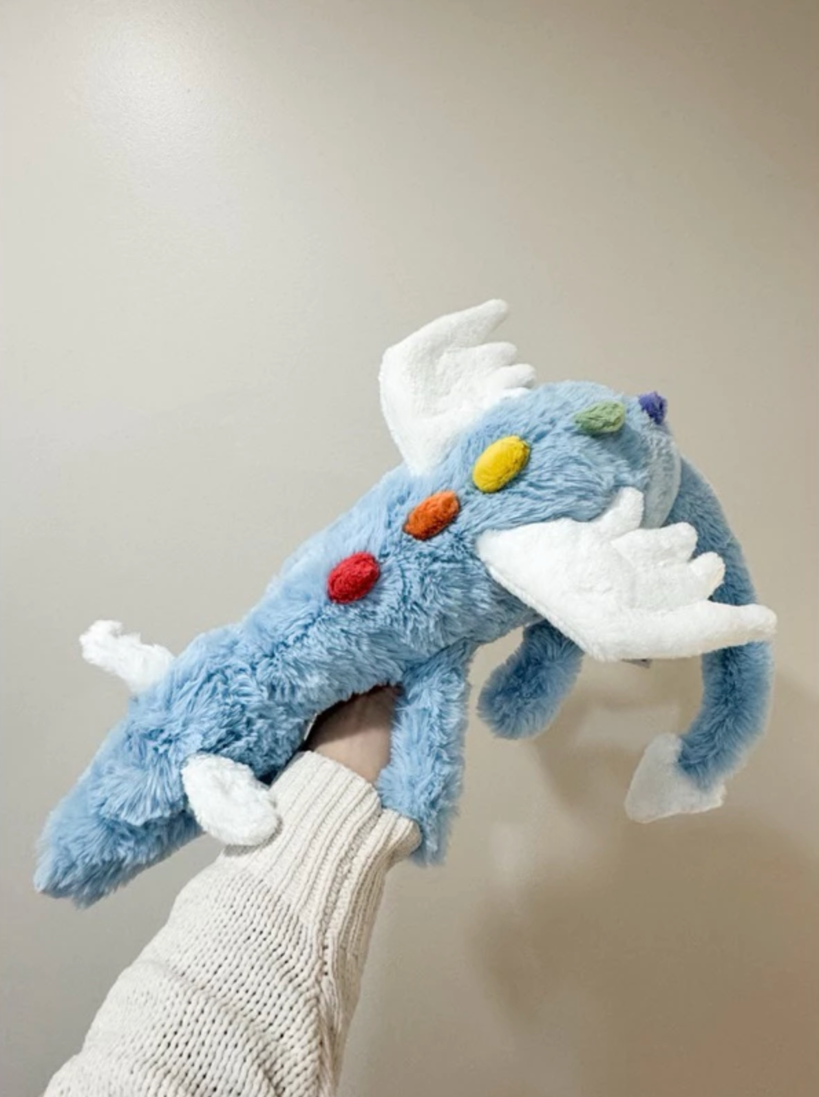 全新Jellycat正品|天空藍雪龍/天空龍 彩虹背鰭 🩵💙 50公分 Sky Dragon(台灣缺貨熱銷款