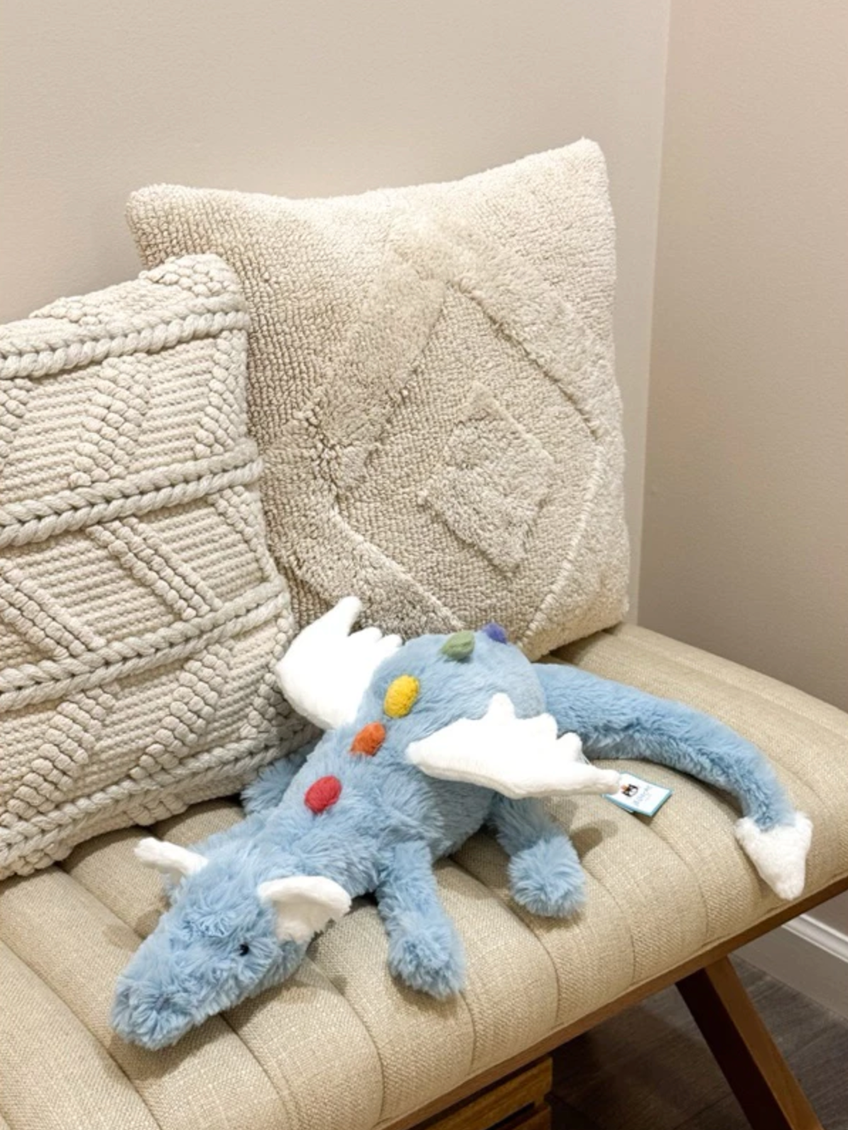 全新Jellycat正品|天空藍雪龍/天空龍 彩虹背鰭 🩵💙 50公分 Sky Dragon(台灣缺貨熱銷款