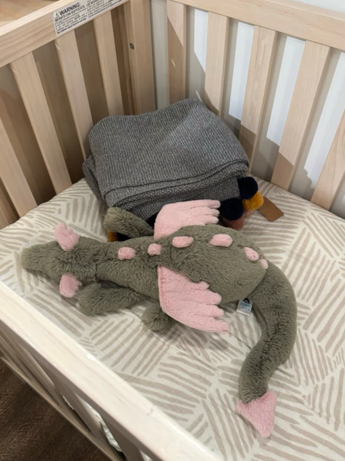 全新 Jellycat 正品|抹茶龍 / 抹茶綠粉色雪龍 💚🍵 50公分 (2025新品 Malachy Dragon Large