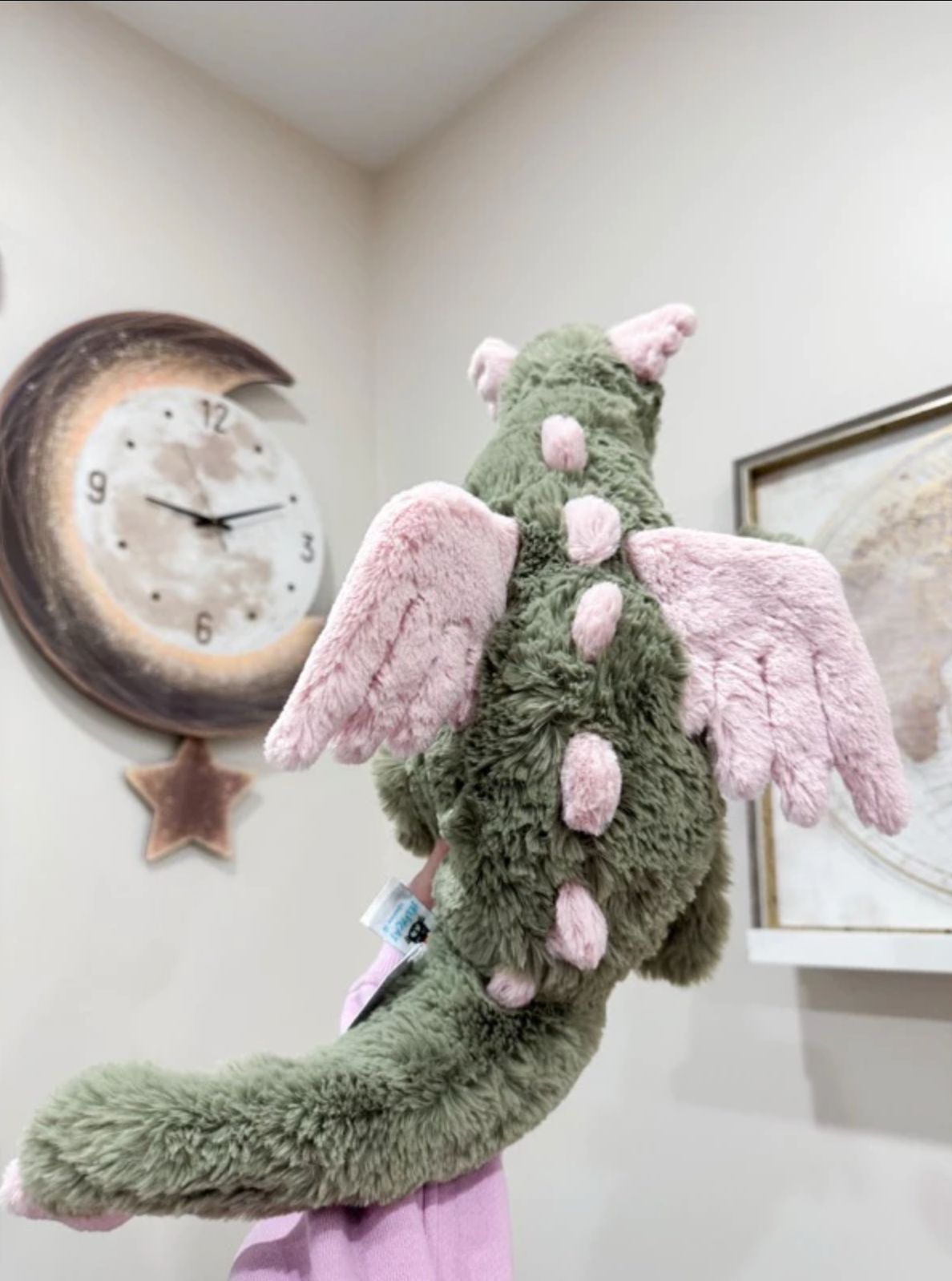 全新 Jellycat 正品|抹茶龍 / 抹茶綠粉色雪龍 💚🍵 50公分 (2025新品 Malachy Dragon Large