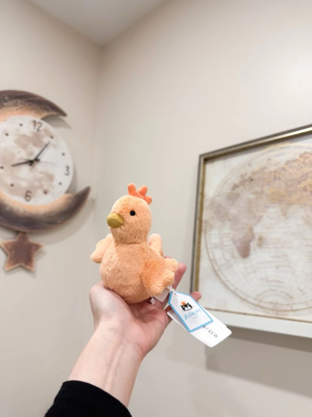 全新Jellycat正品|Fluffy 公雞/ 小粉橘公雞11公分 (2025 新品 Fluffy Chicken