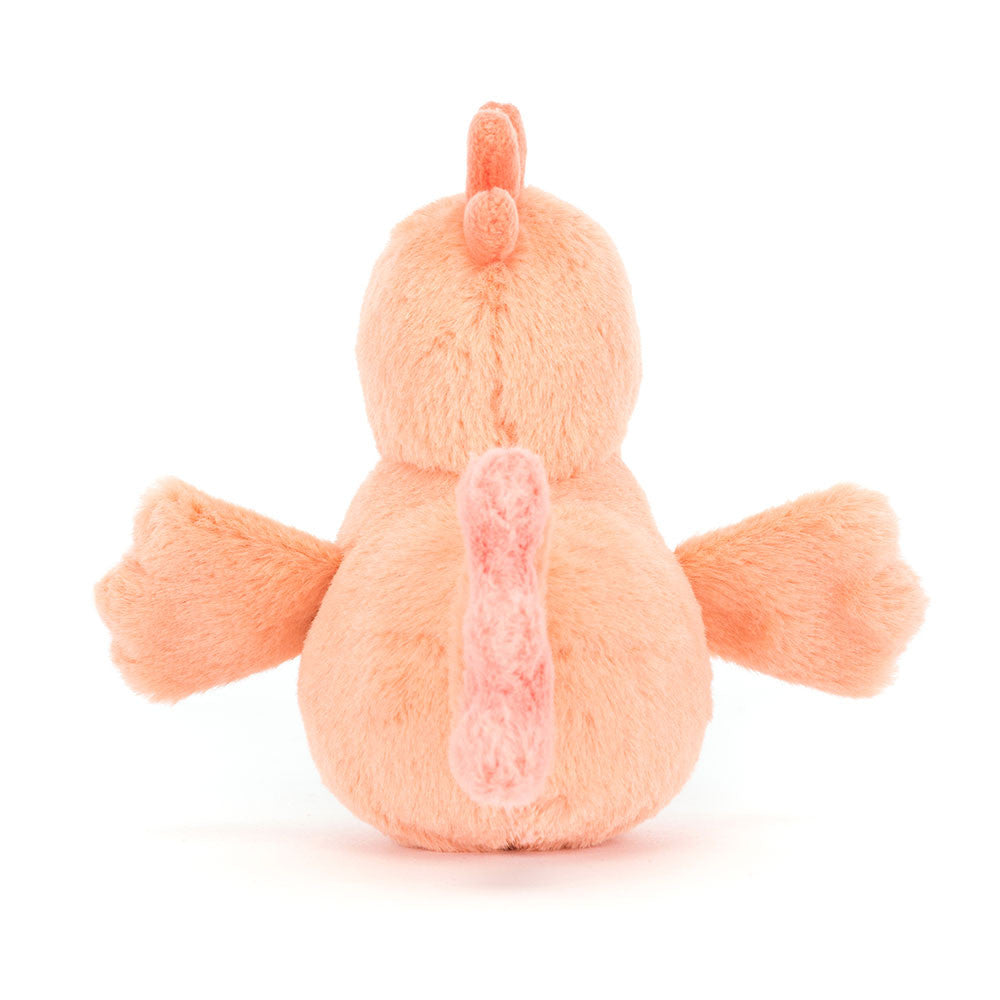全新Jellycat正品|Fluffy 公雞/ 小粉橘公雞11公分 (2025 新品 Fluffy Chicken