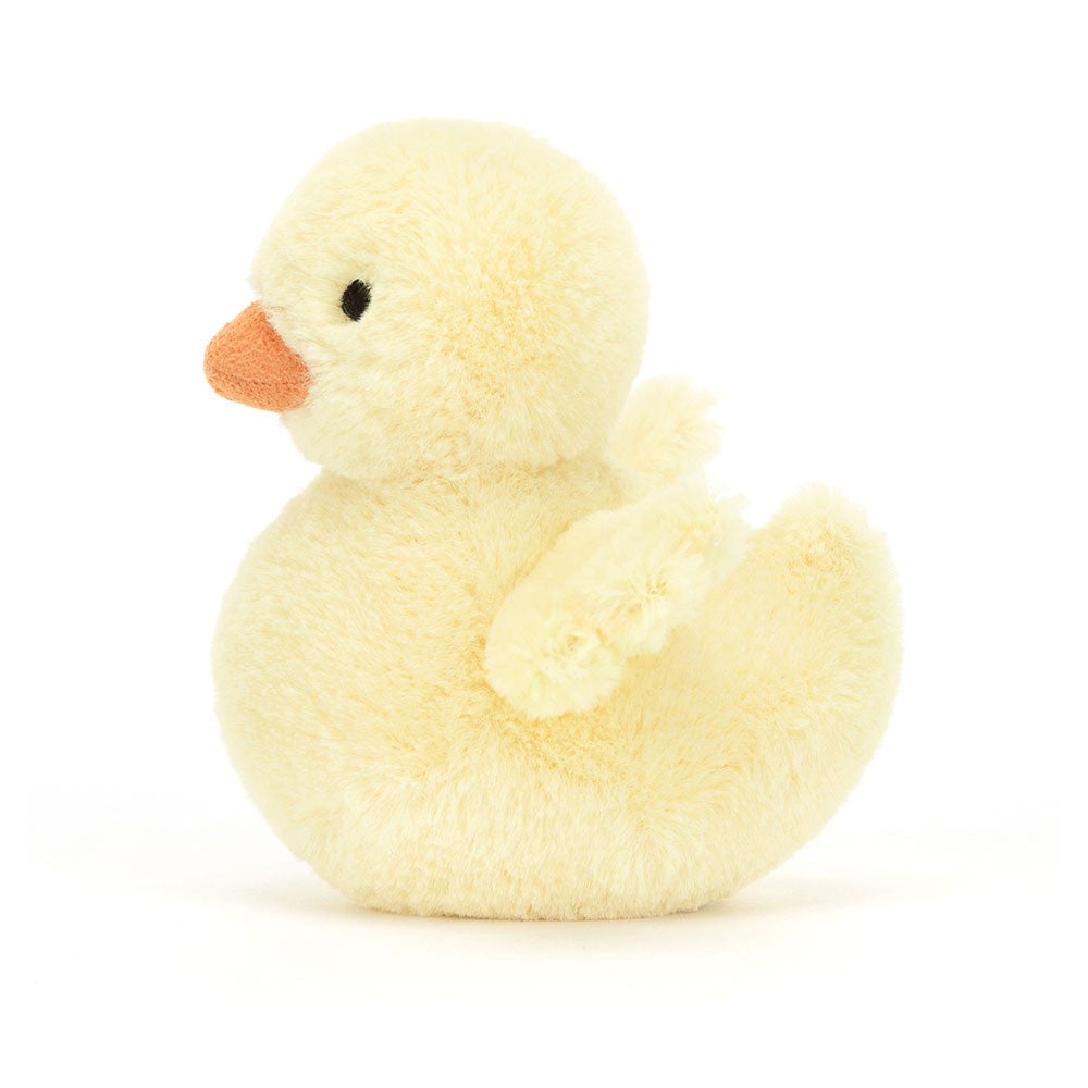 全新Jellycat正品|Fluffy 毛茸茸小黃鴨/ 黃色小鴨11公分 (2025 新品 Fluffy Duck