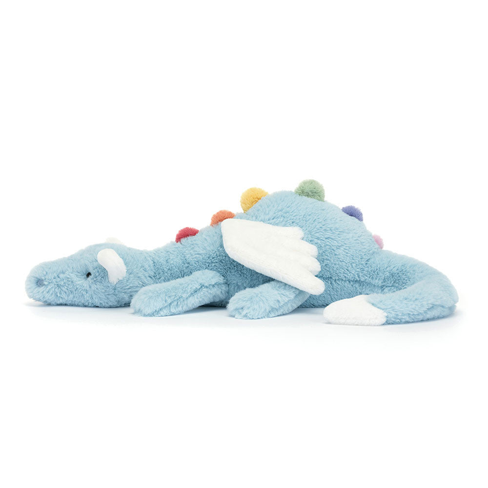 全新Jellycat正品|天空藍雪龍/天空龍 彩虹背鰭 🩵💙 50公分 Sky Dragon(台灣缺貨熱銷款