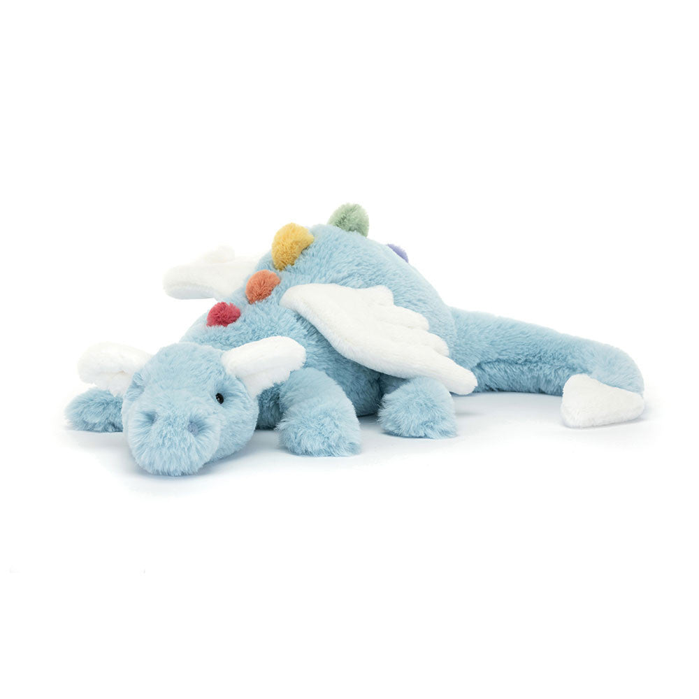 全新Jellycat正品|天空藍雪龍/天空龍 彩虹背鰭 🩵💙 50公分 Sky Dragon(台灣缺貨熱銷款
