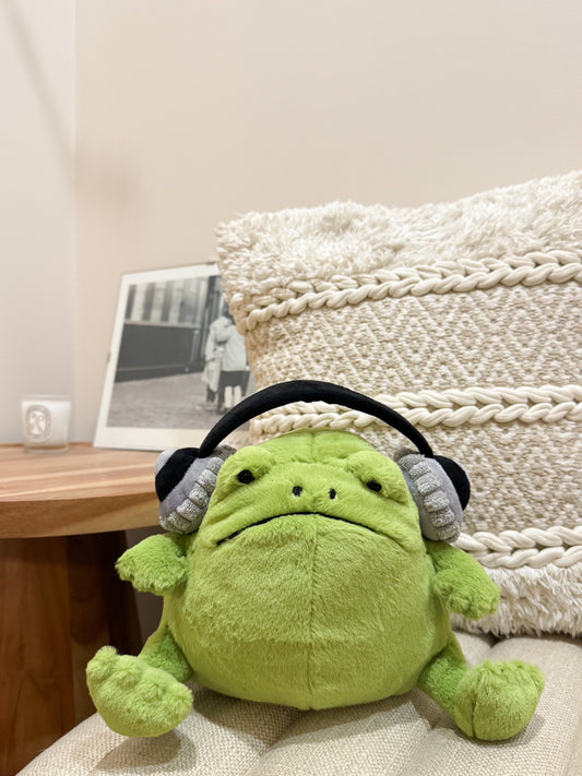 全新 Jellycat 正品|搖滾耳機哭哭蛙/大眼蛙🐸 Ricky Rain Frog Headphones