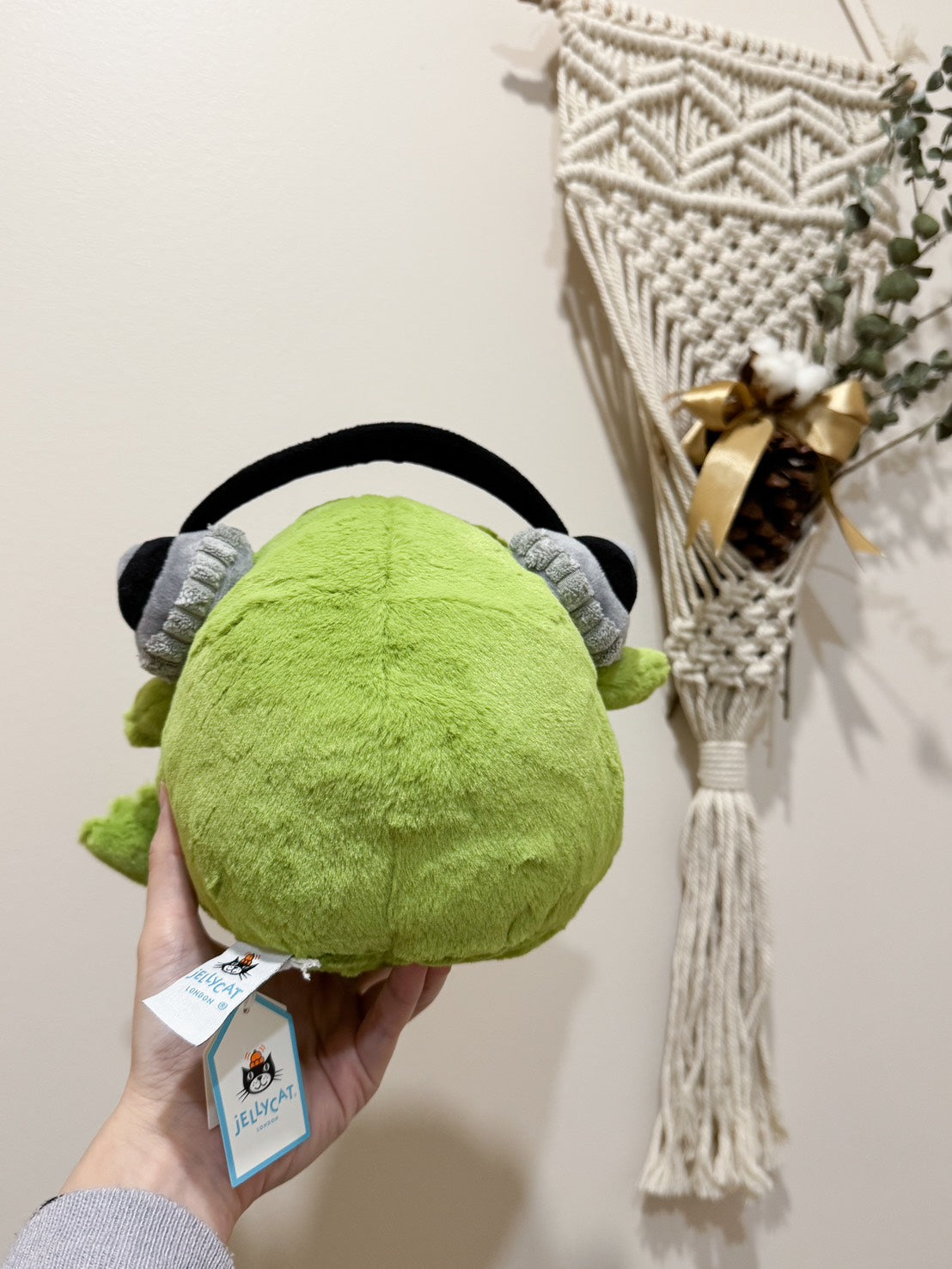 Brand new Jellycat authentic | Rock headphones crying frog/big eye frog 🐸 Ricky Rain Frog Headphones