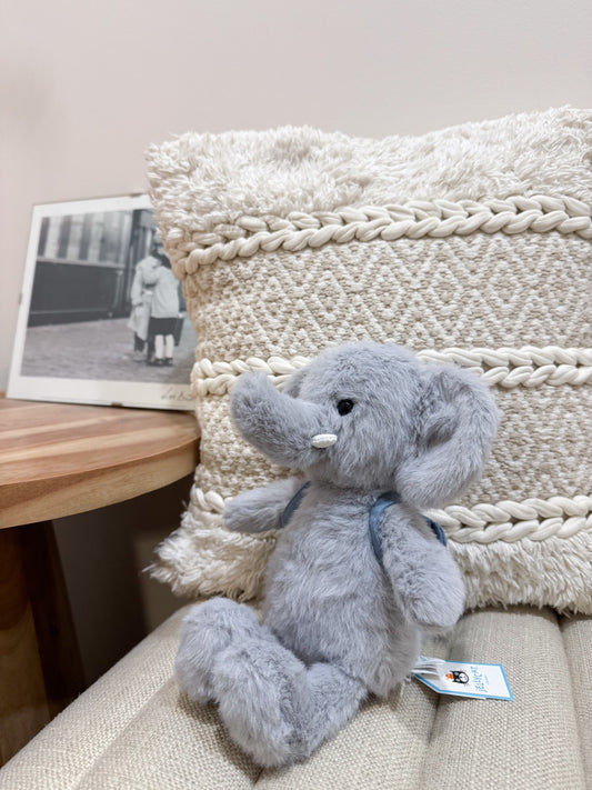 全新 Jellycat 正品|上學大象/背包大象/揹書包22公分🐘 (台灣絕版品 Backpack Elephant