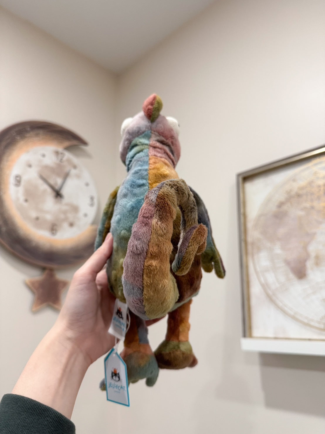 Brand new Jellycat authentic|Rare and cute chameleon🤎29cm Colin Chameleon