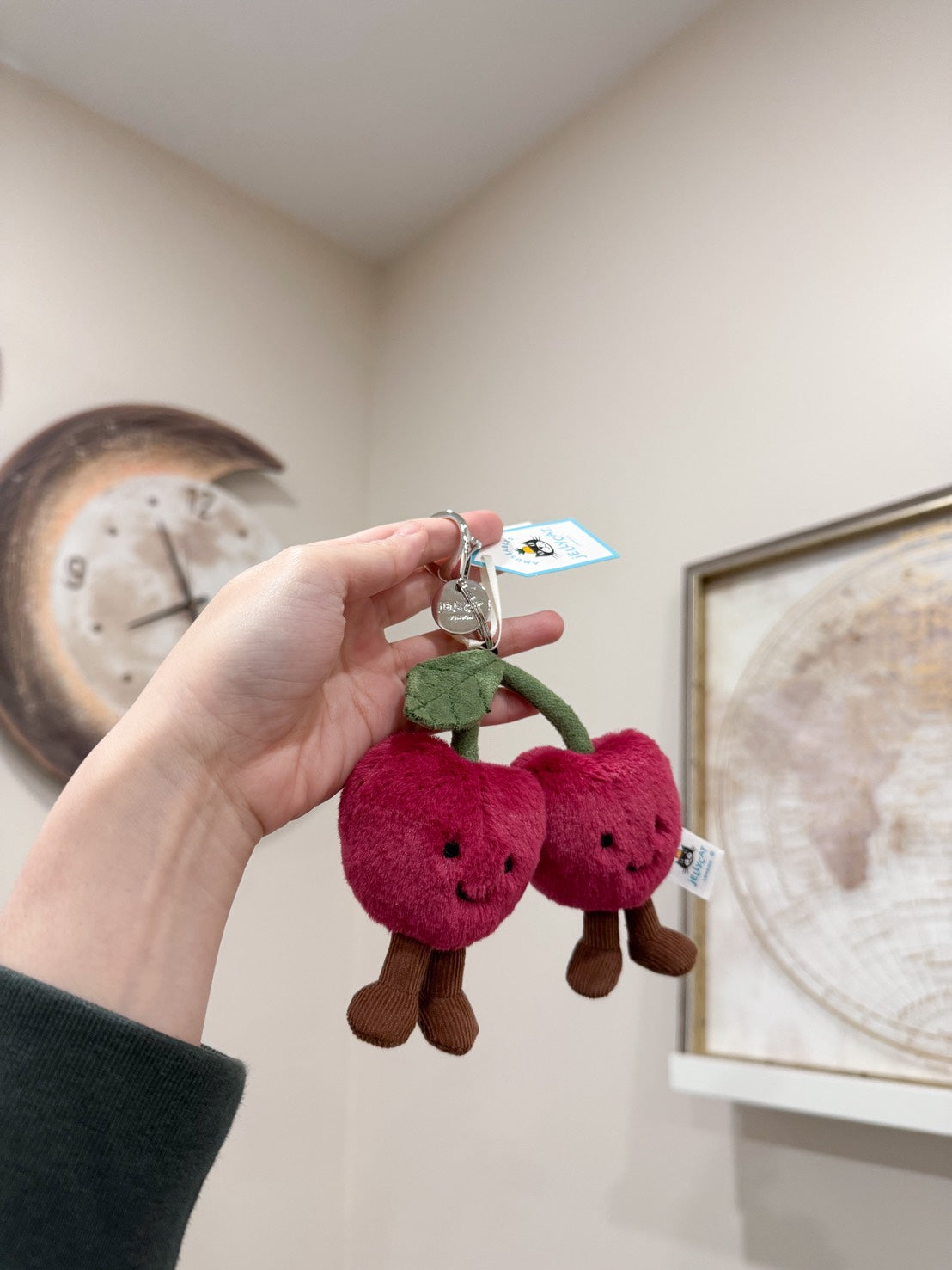 全新 Jellycat 正品|可愛櫻桃吊飾/鑰匙圈 🍒 (2025新品 Cherries Bag Charm