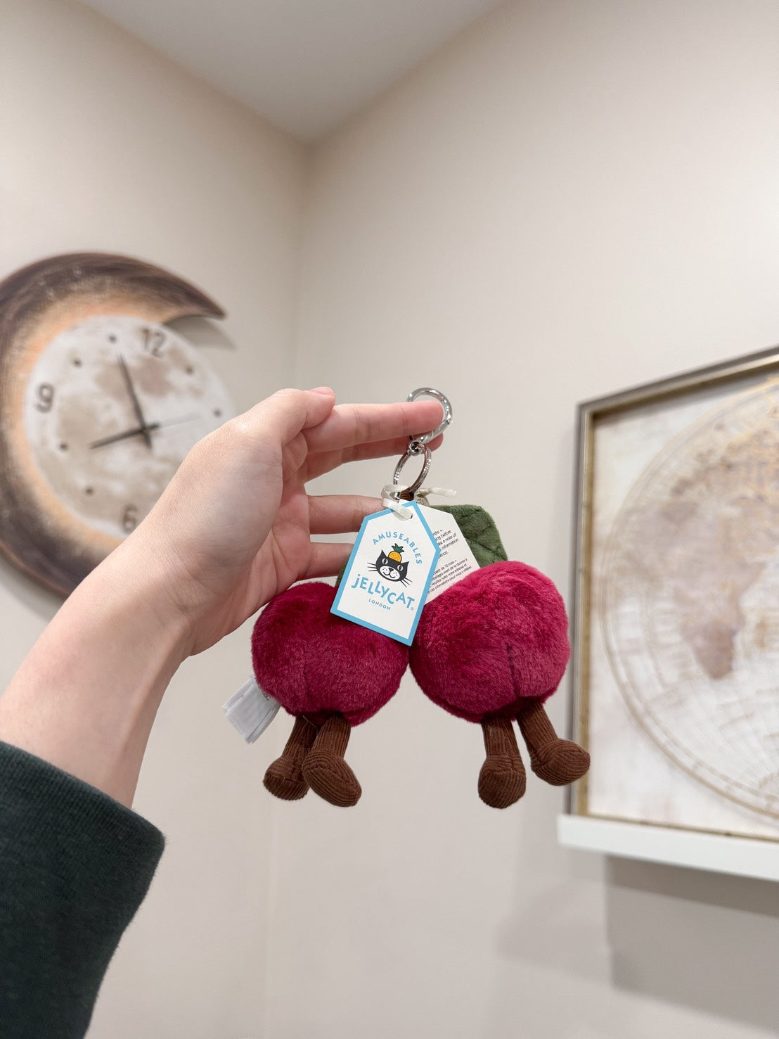 全新 Jellycat 正品|可愛櫻桃吊飾/鑰匙圈 🍒 (2025新品 Cherries Bag Charm