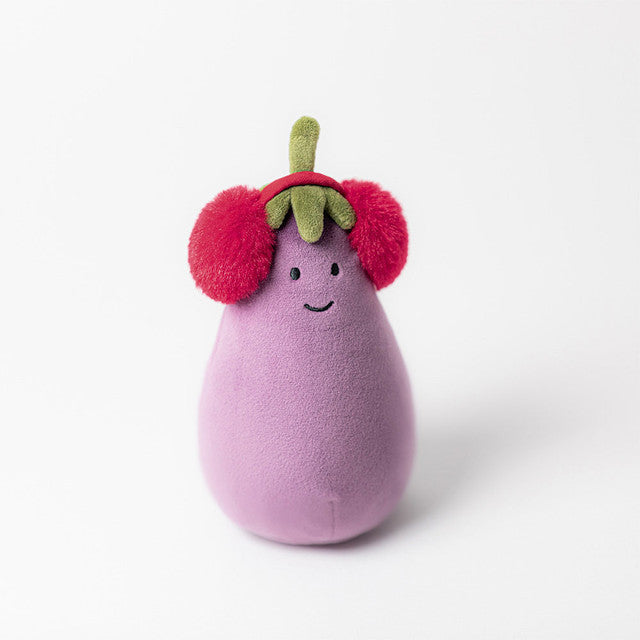 全新Jellycat正品|聖誕紅色耳罩茄子 🍆 16公分 TOASTIE VIVACIOUS RED AUBERGINE