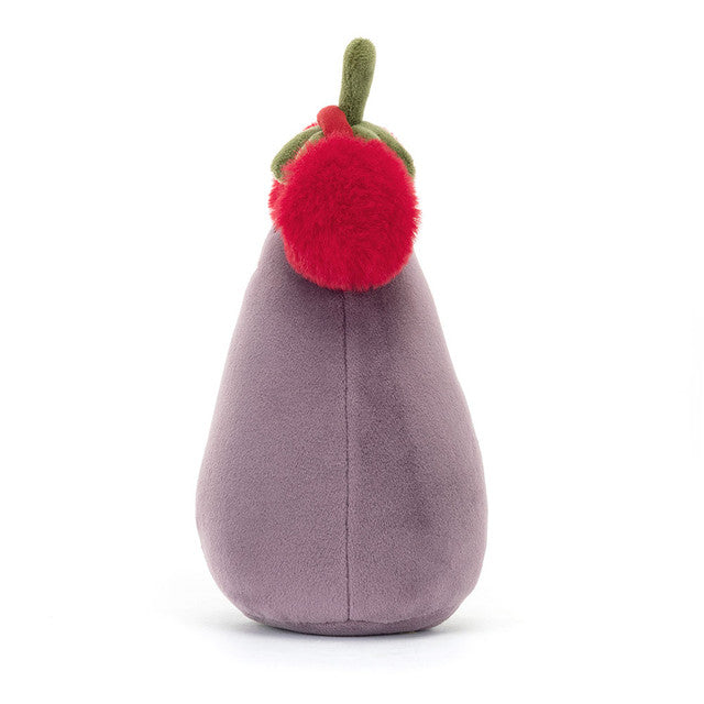 全新Jellycat正品|聖誕紅色耳罩茄子 🍆 16公分 TOASTIE VIVACIOUS RED AUBERGINE