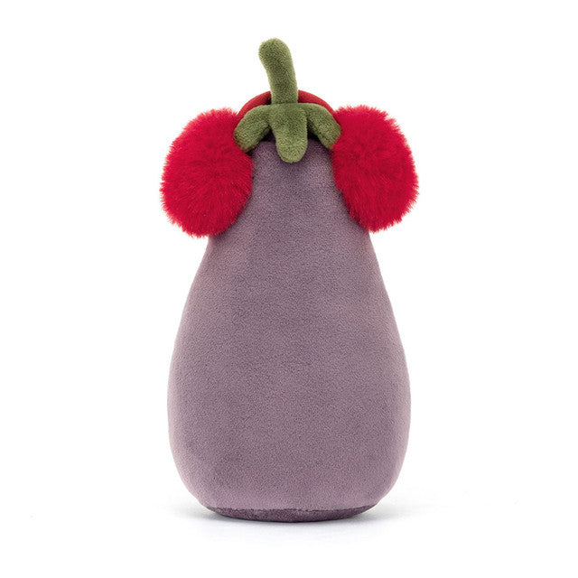 全新Jellycat正品|聖誕紅色耳罩茄子 🍆 16公分 TOASTIE VIVACIOUS RED AUBERGINE