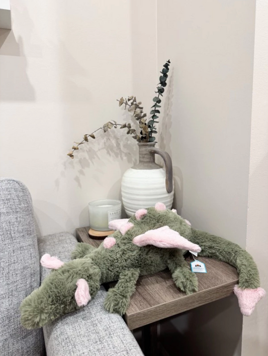 全新 Jellycat 正品｜抹茶龍 / 抹茶綠粉色雪龍 💚🍵 50公分 （2025新品 Malachy Dragon Large