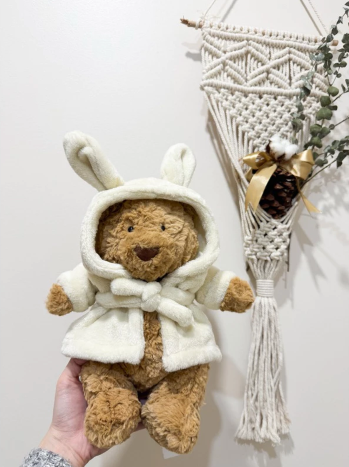 全新Jellycat正品｜浴袍巴塞羅熊🐻28公分 Bartholomew Bear Bathrobe （超稀有