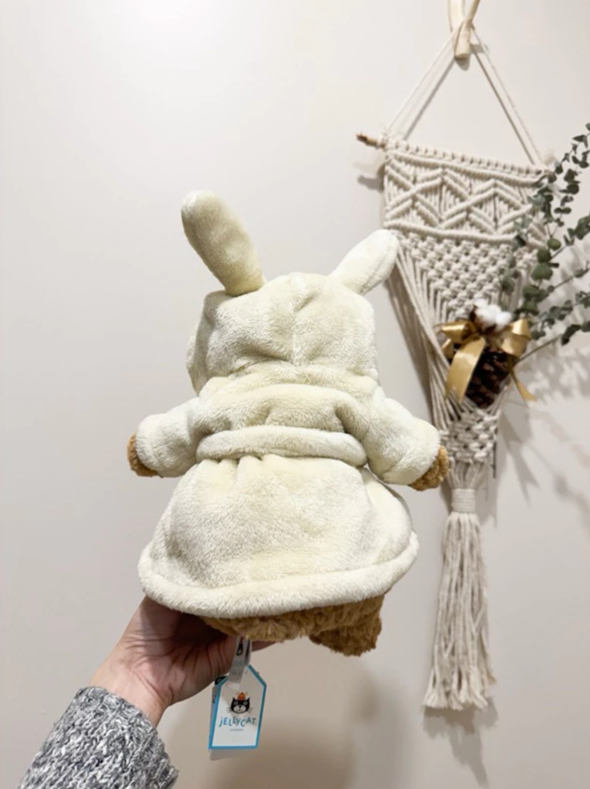 全新Jellycat正品｜浴袍巴塞羅熊🐻28公分 Bartholomew Bear Bathrobe （超稀有