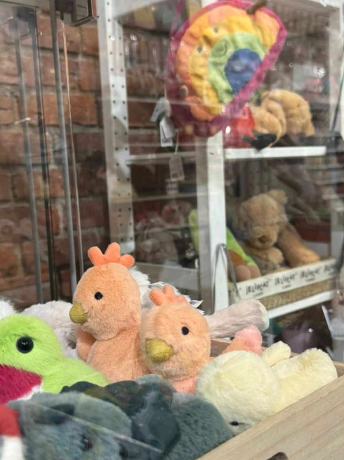 全新Jellycat正品｜Fluffy 公雞/ 小粉橘公雞11公分 (2025 新品 Fluffy Chicken