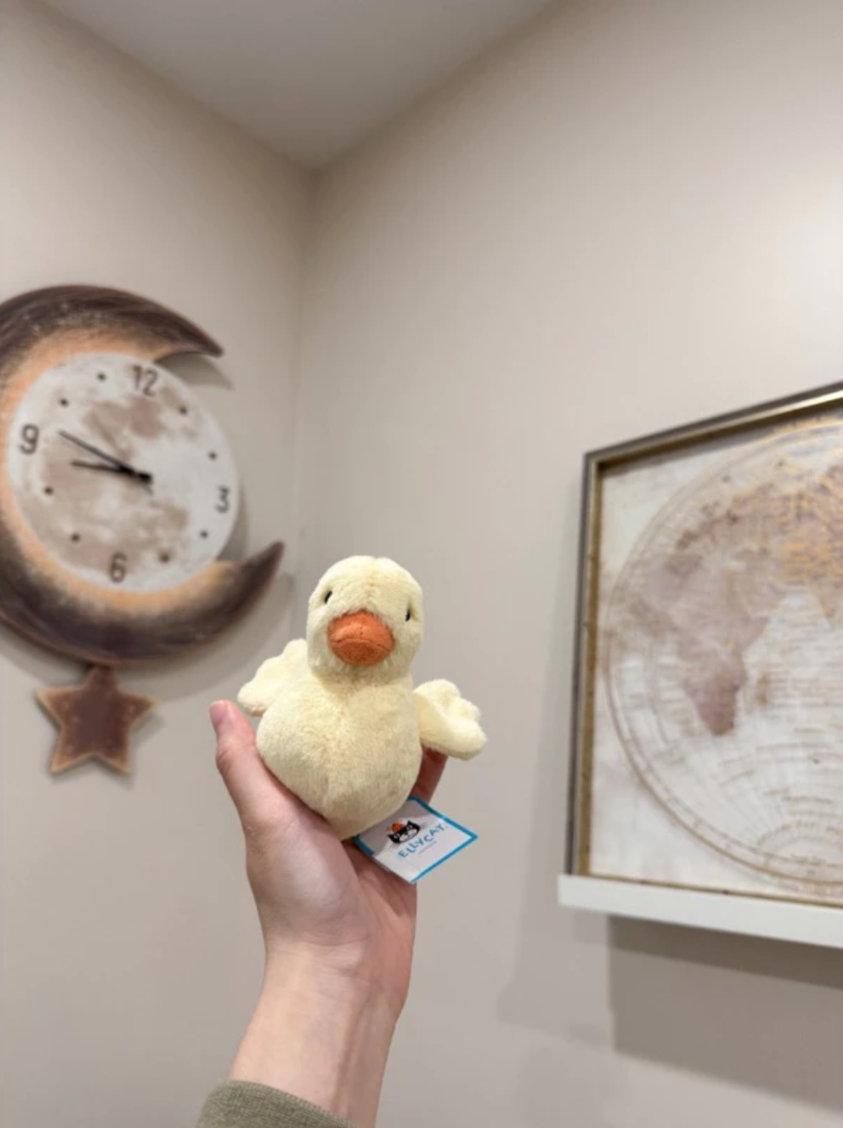 全新Jellycat正品｜Fluffy 毛茸茸小黃鴨/ 黃色小鴨11公分 (2025 新品 Fluffy Duck