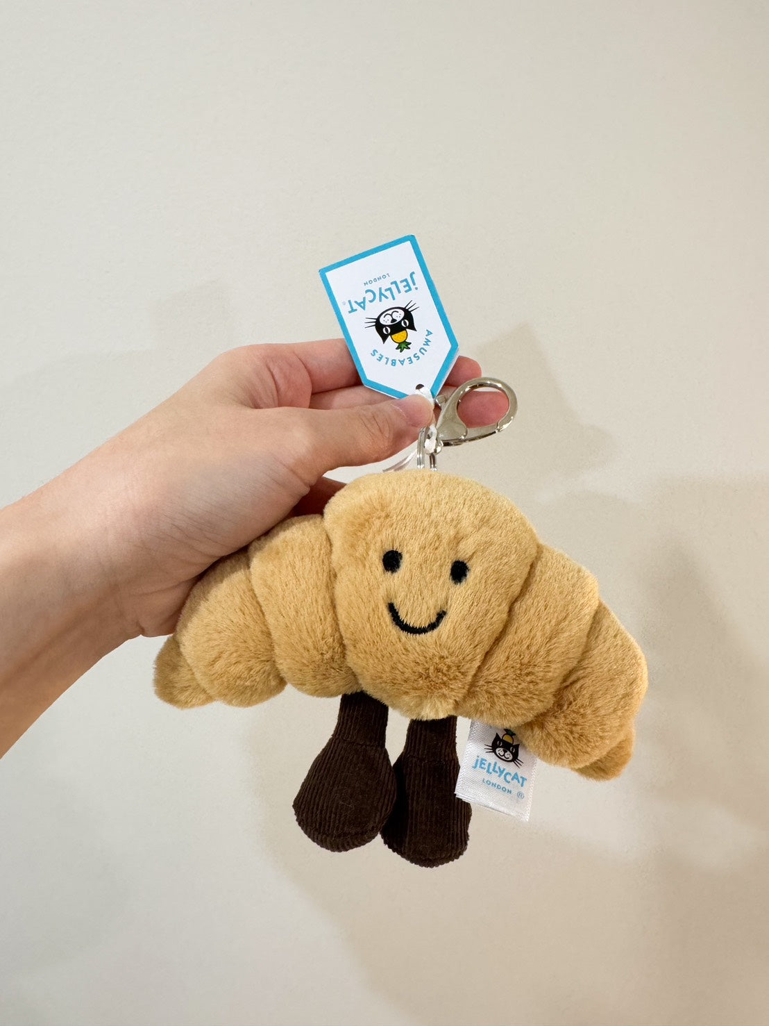 全新 Jellycat 正品｜酥皮可頌🥐吊飾/鑰匙圈 Croissant Bag Charm