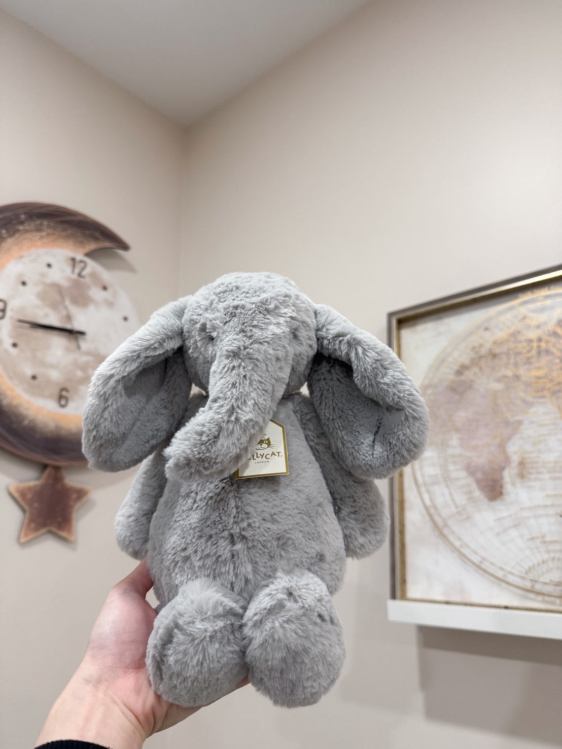 全新 Jellycat 正品｜金標奢華大象🐘圖迪斯大象🩶 31公分 Luxe Elephant Thuddeus