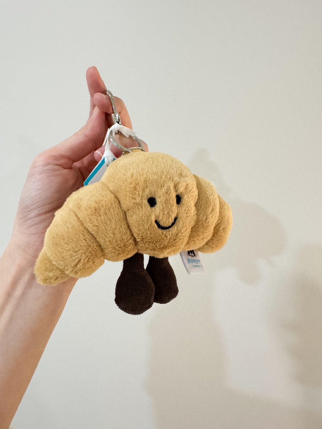 全新 Jellycat 正品｜酥皮可頌🥐吊飾/鑰匙圈 Croissant Bag Charm