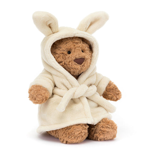 全新Jellycat正品｜浴袍巴塞羅熊🐻28公分 Bartholomew Bear Bathrobe （超稀有