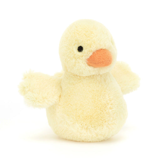 全新Jellycat正品｜Fluffy 毛茸茸小黃鴨/ 黃色小鴨11公分 (2025 新品 Fluffy Duck