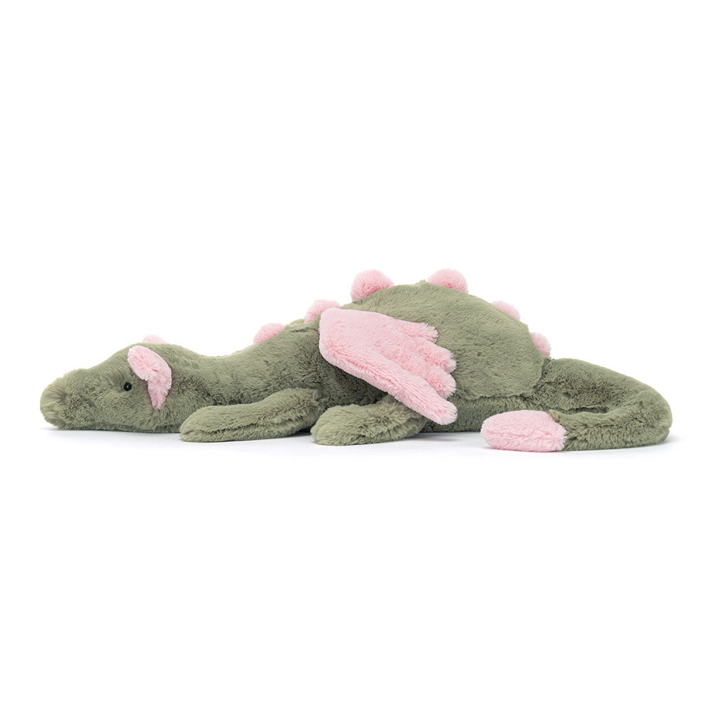 全新 Jellycat 正品｜抹茶龍 / 抹茶綠粉色雪龍 💚🍵 50公分 （2025新品 Malachy Dragon Large
