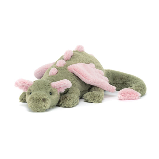 全新 Jellycat 正品｜抹茶龍 / 抹茶綠粉色雪龍 💚🍵 50公分 （2025新品 Malachy Dragon Large