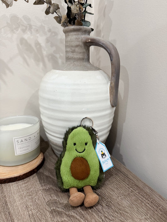 全新 Jellycat 正品｜趣味酪梨🥑吊飾/鑰匙圈（台灣絕版品 Amuseable Avocado Bag Charm